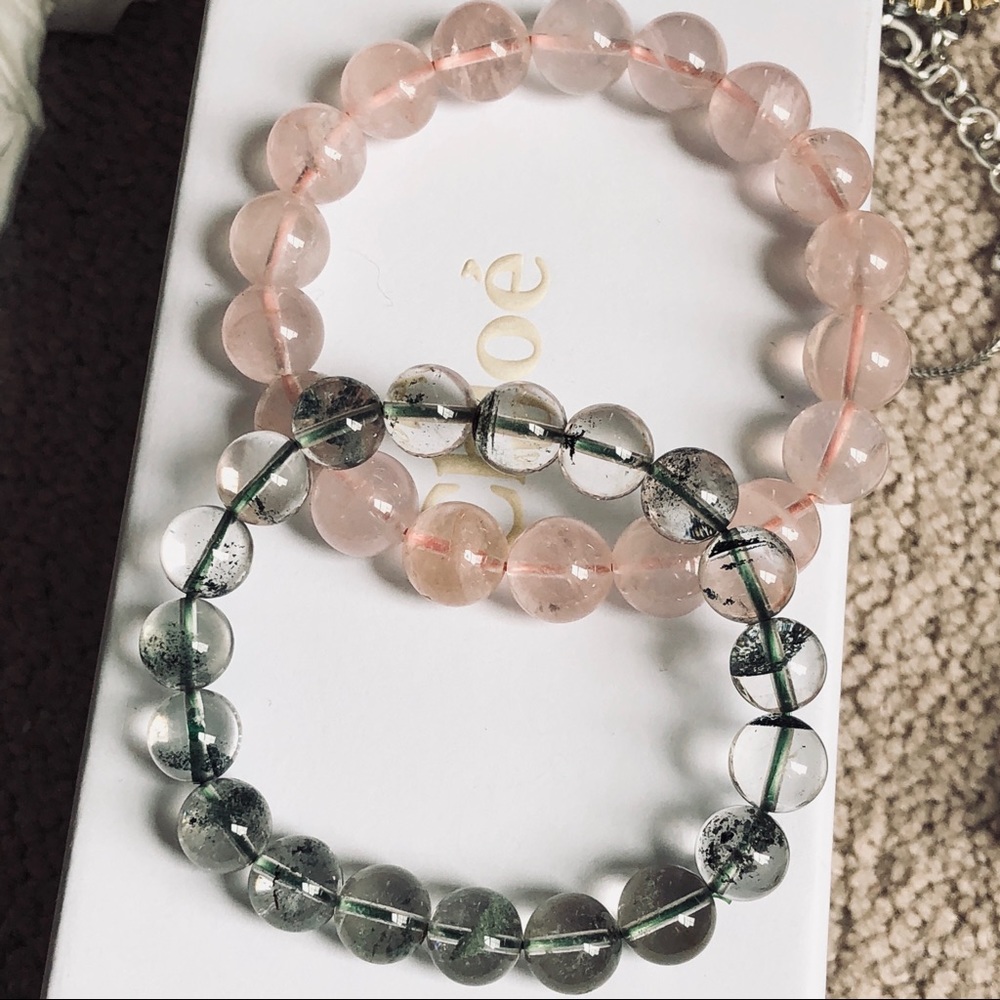 Crystal bracelets x2